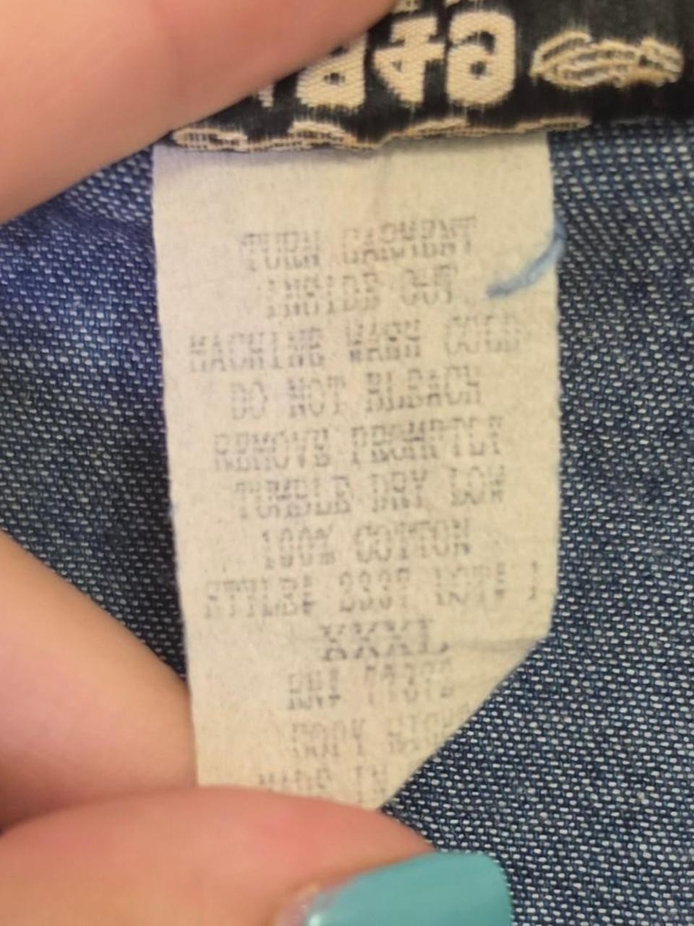 Vintage western denim vest with embroidery - Picture 2 of 5